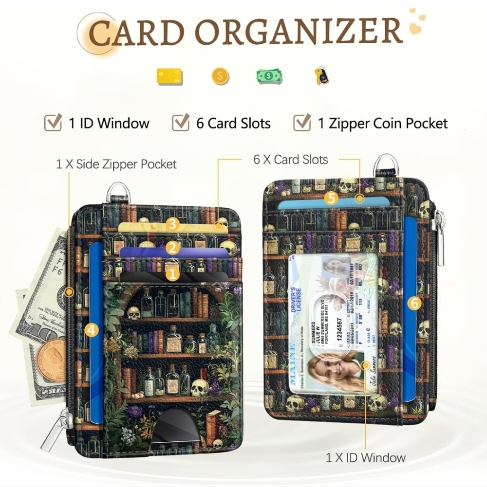 Colorful Card Organizer Wallet